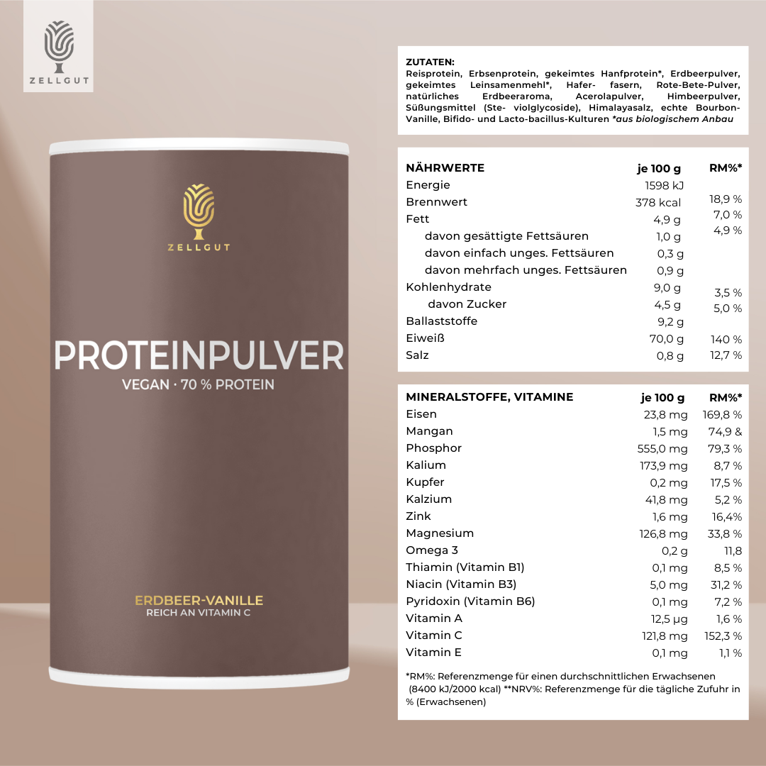 
                  
                    PROTEINPULVER ERDBEER-VANILLE
                  
                