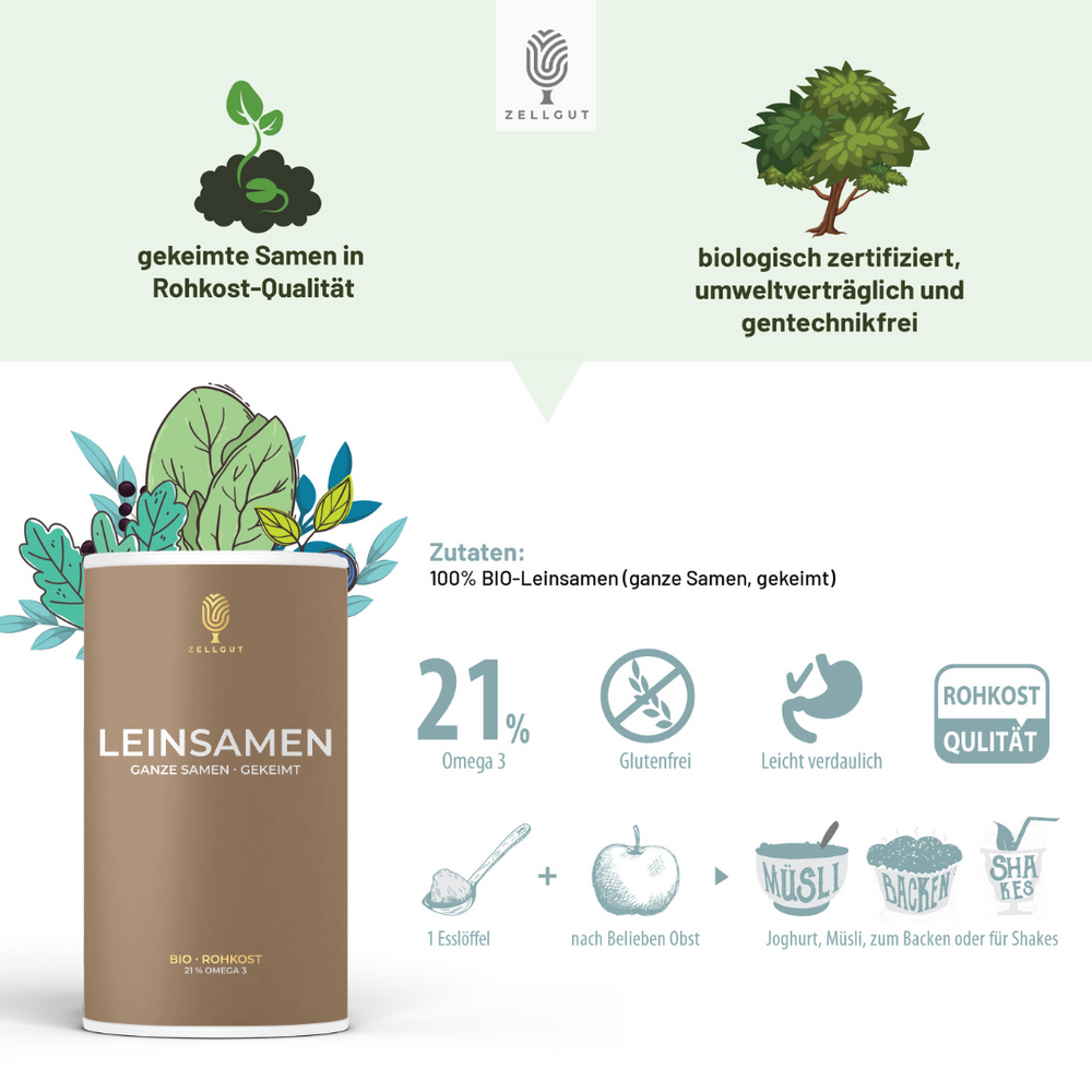 LEINSAMEN GANZ ZELLGUT LEINSAMEN GANZ ZELLGUT