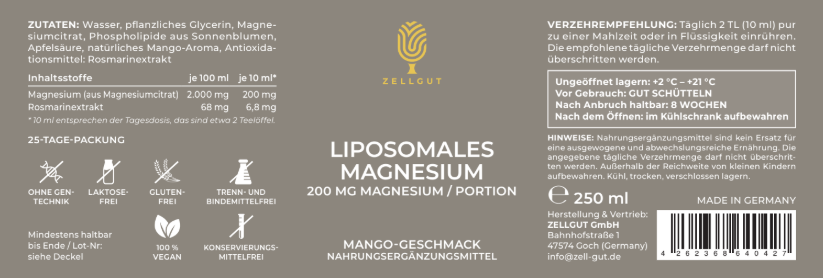 
                  
                    LIPOSOMALES MAGNESIUM
                  
                