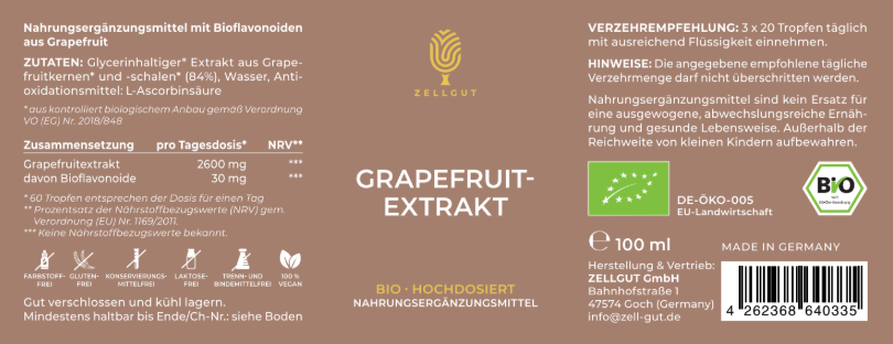 
                  
                    GRAPEFRUIT-EXTRAKT BIO
                  
                