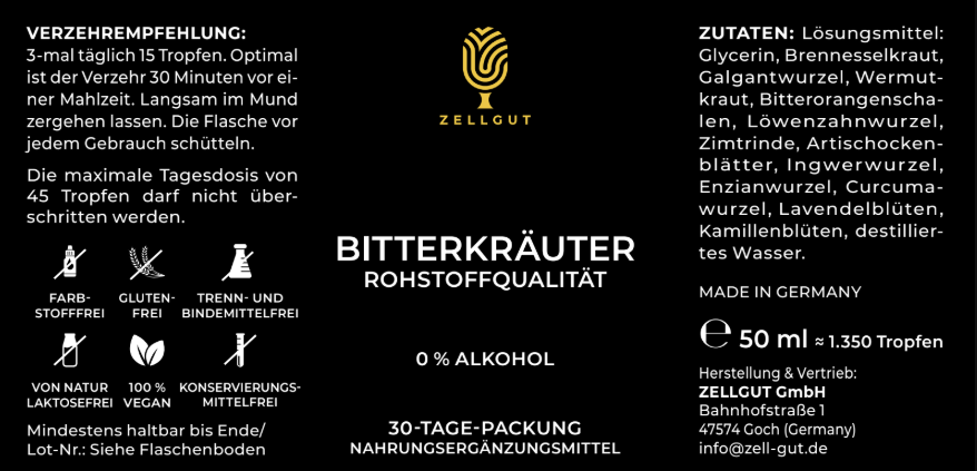 
                  
                    BITTERKRÄUTER TROPFEN
                  
                