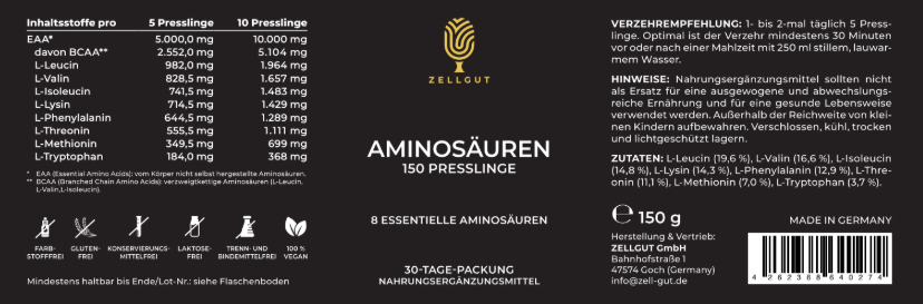 
                  
                    AMINOSÄUREN
                  
                